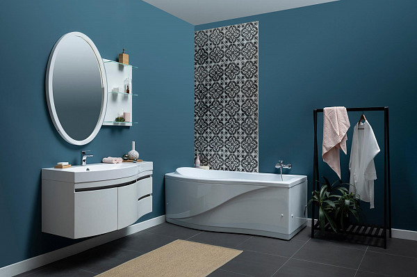 Тумба с раковиной Aquanet Опера 115 L белый (2 дверцы 2 ящика) 00212990