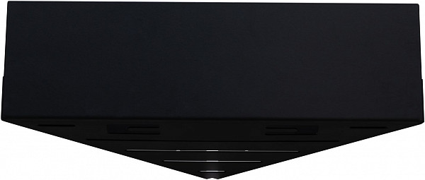 Полка Aquanet Магнум 28x28 черная матовая, угловая 00302225