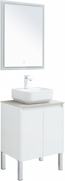 Мебель для ванной Aquanet Nova Lite 60 белый глянец (2 дверцы) 00302532