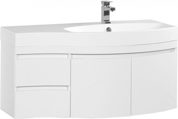 Тумба под раковину Aquanet Опера 115 R белый (2 дверцы 2 ящика) 00169654