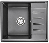 Мойка кухонная Granula прямоугольная кварц 5803, ЧЁРНЫЙ