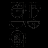 Раковина Sanita Luxe ArtFlora ARTSLWB10