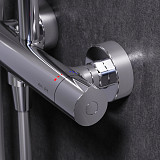 F0790410 Gem душ.система, набор: смеситель д/душа с термостатом, верхн. душ d 220 мм, ручн.душ 1 ф-ц