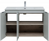 Тумба под раковину Aquanet Алвита New 100 3 дверцы, серый 00277532