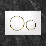 Клавиша смыва Geberit Sigma 20 115.882.KK.1 белый. золото