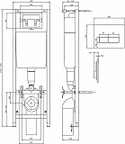 Инсталляция для унитаза Ideal Standard W3710AA с клавишей