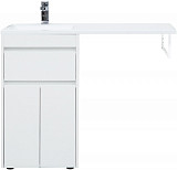 Тумба под раковину Aquanet Токио 48 белый (напольная, 1 ящик, 2 дверцы) 00237744