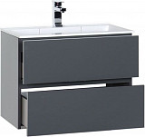 Тумба под раковину Aquanet Алвита 70 серый антрацит 00183992