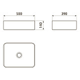 Умывальник Point Меркурий 50 PN43832GM прямоугольный, графит