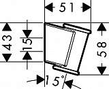 Держатель для душа Hansgrohe Porter Classic 28324000