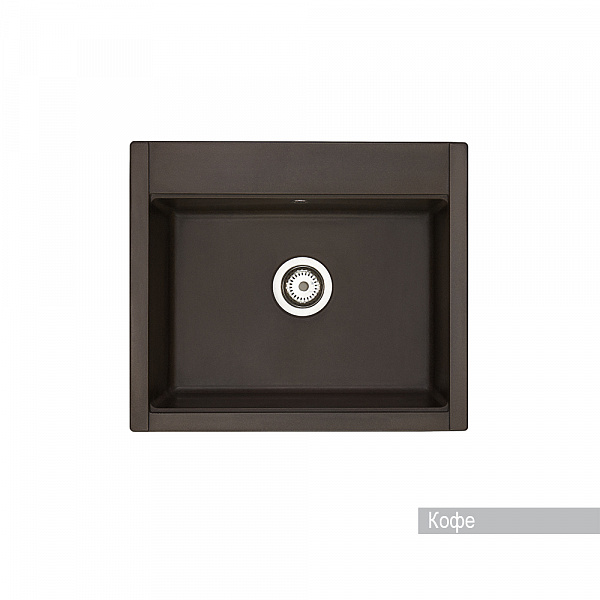 Мойка для кухни Aquaton Делия 60 прямоугольная кофе 1A715232LD280