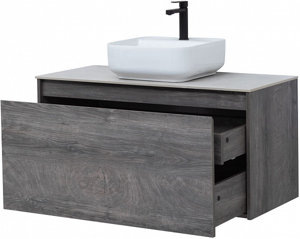 Тумба под раковину Aquanet Nova Lite 100 дуб рошелье (1 ящик) 00242579