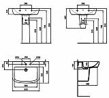 Раковина Ideal Standard Tempo T056301 65 см