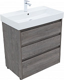 Тумба под раковину Aquanet Nova Lite 75 дуб рошелье (3 ящика) 00302473