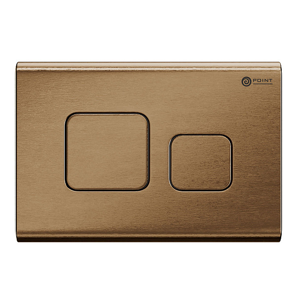 Сет: Система инсталляции Point Элемент для подвесного унитаза PN45120 + Клавиша смыва для инсталляции Point Афина, бронза брашированная, PN44041BB + Унитаз подвесной Point Афина безободковый, сиденье микролифт PN41041