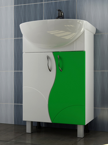 Тумба под раковину VIGO Alessandro 50 см tn.ALE.UYU.55.2D зел