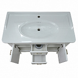 Комплект Тумба CAROLINA 100-4 (1000х880х500) патина ЗОЛОТО с раковиной Artdeco 100 (Kale) (CS00068635)