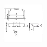 Раковина Cersanit PURE P80 UM-PUR80/1