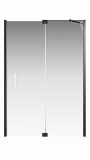 Душевая дверь Creto Tenta 123-WTW-140-C-B-8 стекло прозрачное EASY CLEAN, профиль черный, 140х200 см