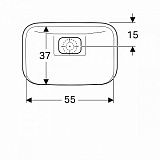 Раковина 60 см Geberit myDay 245460600 без отверстия перелива