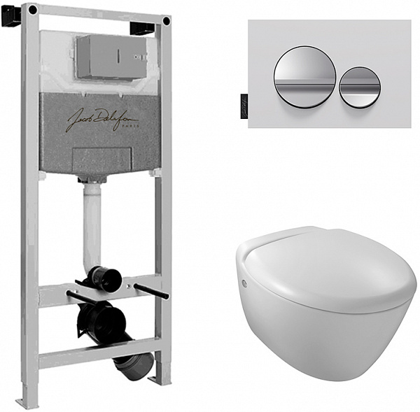 Комплект унитаз с инсталляцией Jacob Delafon Presquile E21743RU
