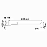 Верхний излив для душа Wasserkraft A019