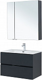 Мебель для ванной Aquanet Алвита New 80 2 ящика, антрацит 00274200