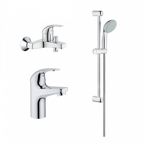 Набор смесителей 3 в 1 Grohe BauEdge 122271