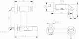 Смеситель для ванны c коротким изливом Bravat Waterfall F673107C-01