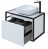 Тумба под раковину Aquanet Nova Lite Loft 75 R белый 00261649