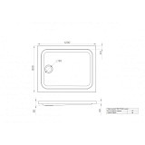 Поддон акрил MARONI низкий прямоугольный 120х80