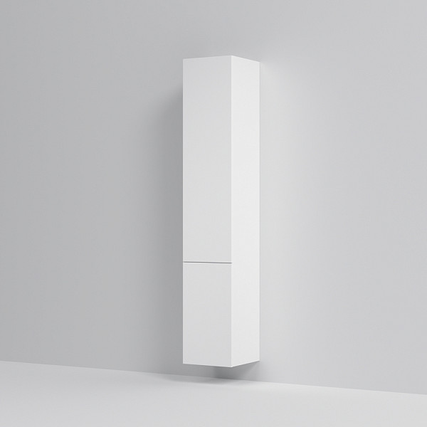 M90CHR0306WG GEM, шкаф-колонна, подвесной, правый, 30 см, двери, push-to-open, цвет: белый, глянец