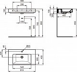 Раковина Ideal Standard Strada 80 см K078801