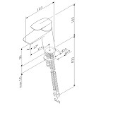 F71A02100 Spirit V2.1 смеситель д/умывальника, хром, шт