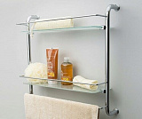Полка стеклянная двойная Wasserkraft K-2022