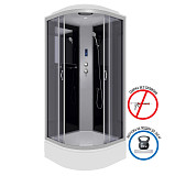 Душ.каб. NG-3501-14P (900х900х2150) средний поддон(26см) стекло ТОНИРОВАННОЕ 4 места