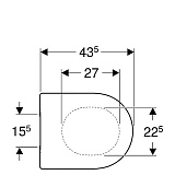 Комплект Система инсталляции для унитазов Geberit Duofix Delta 458.124.21.1 3 в 1 с кнопкой смыва + Подвесной унитаз Geberit Acanto 500.600.01.2 безободковый + Сиденье для унитаза Geberit Acanto быстросъемное с микролифтом 500.605.01.2