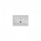 M90WCC0602WG GEM, Раковина мебельная, керамическая, 60 см, встроенная, цвет: белый, глянец