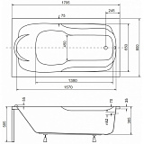 Акриловая ванна Besco Bona 180x80 WAB-180-PK