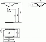 Раковина Ideal Standard Connect 50 см E505701
