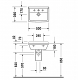 Раковина Duravit Starck 3 0300500000 50 см
