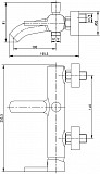 Смеситель для ванны с душем Aquanet Minima AF130-20C AF130-20C