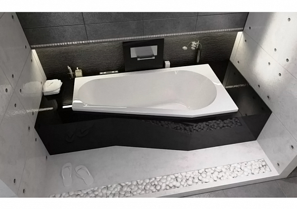 Акриловая ванна Riho Delta Plug&Play 160х80 левая B069007005