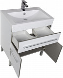 Тумба под раковину Aquanet Верона 75 белый (напольная 1 ящик 2 дверцы) 00182706