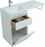 Тумба под раковину Aquanet Токио 58 белый (напольная, 1 ящик) 00239290