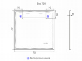 Зеркало VIGO Eva Media L 70 см Eva Media L 700