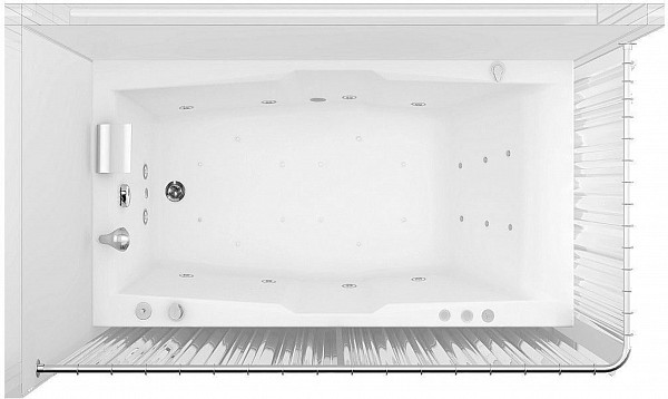 Карниз для ванны Aquanet угловой Г-образный 180х80 00165118