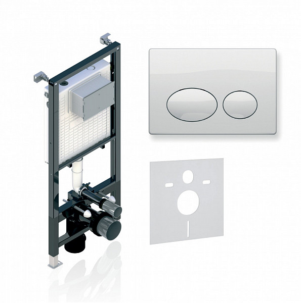 Инсталляция Alcora ST 1200 с клавишей   ROUND White