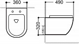 Унитаз подвесной Aquanet Rimless Cetus W Short LX-1900 Cetus W Short