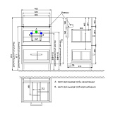Тумба напольная, 50 см, белая, New Custo, IDDIS, NCU50W0i95